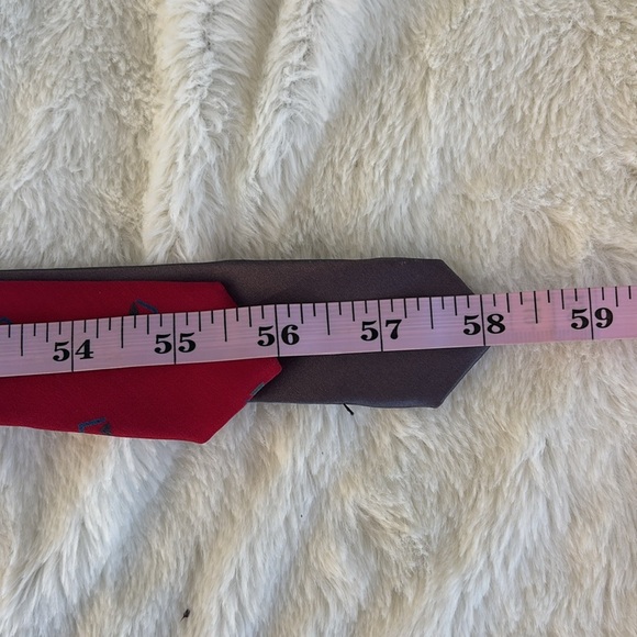 EUC- Lot of 2 Boston Traders Men's Neck Ties Diamond Vintage - Picture 8 of 8